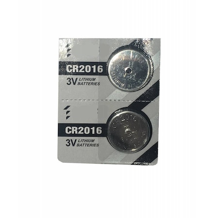 Rpi Button Cell Battery, Type CR2016, 3 Volt, 2 per Package, 2PK 700210