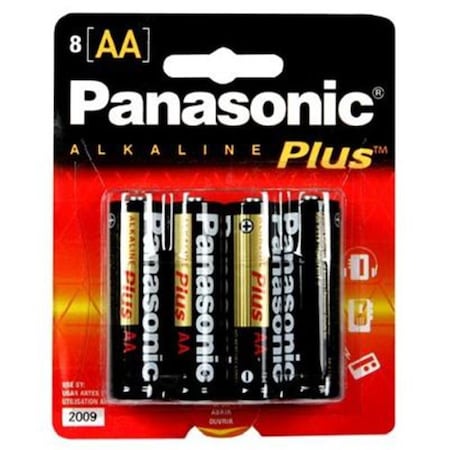 Abacus AM3PA8B Alkaline Plus AA Battery, 8PK AB839407