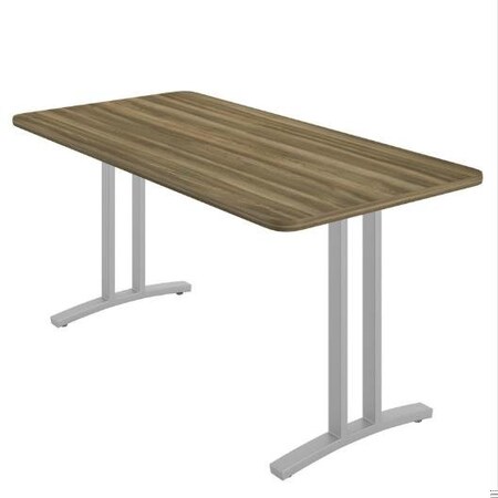 Correll Rectangle Modern Design Executive Table/Desk, 60 in W, Particleboard Top, Colonial Hickory CD3060R-53-14-53