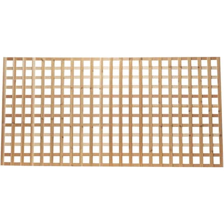 Real Wood Products 4 ' Wx8 ' Lx11/16'' Thick Natural Western Red Cedar Hvy Dty Lattice Panel L3080