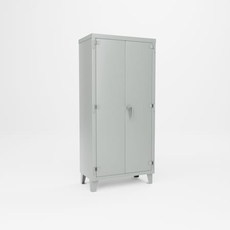 Pucel Super Heavy Duty Storage Cabinet, 36 in W x 78 in H x 20 in D, Gray SXHDSC-3672-20-4