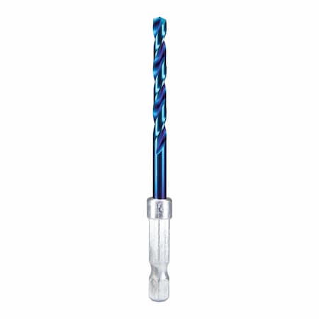 Spyder 11/64-in Mach-Blue Hex Shank Drill Bit 19007