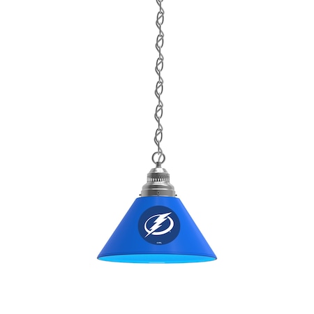 Holland Bar Stool Co Tampa Bay Lightning Pendant Light, Chrome Fixture BL1CHTBLght