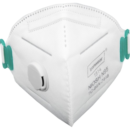 Ironwear Disposable N95 Respirator with Exhalation Valve 1514
