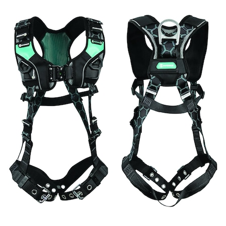 Safewaze Contour Full Body Harness: 1D, QC Chest, TB Legs (S) 025-1689