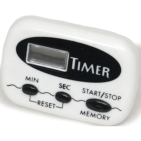 Chef Craft Timer, Digital Display, 1 sec to 99 min, White 21239