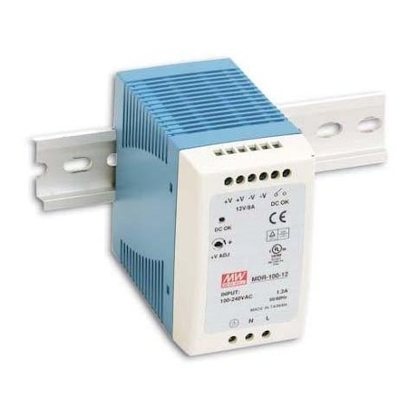 Meanwell Mean Well - Industrial AC/DC Din Rail Power Supply Single Output 48V 2A 96W MDR-100-48