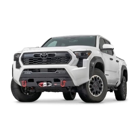 Warn Winch Mount For Zeon/ VR EVO Winches, Fixed Mount, Powder Coated, Black, Steel 112346