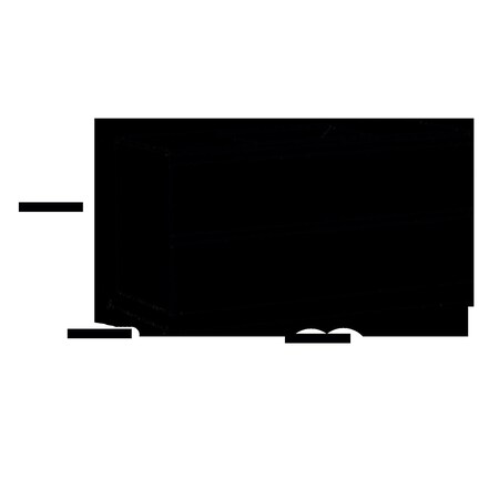 Homeroots 40" Dark Brown Wood Freestanding Bathroom Vanity With White Sink And Two Drawers 627493