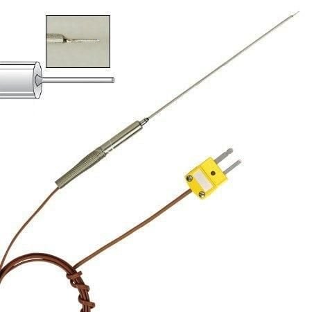 Omega Transition Joint T/C Probe, Reduced Fine Tip, Miniature CONN, T Type, 0 degC to 150 degC, 0.062 " x TJFT72-T-SS-116G-6-SMPW-M