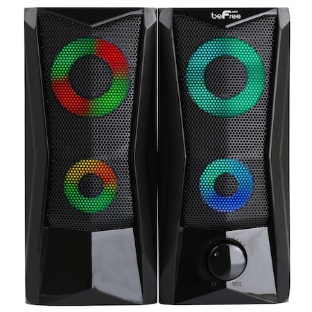 Befree Sound Computer Gaming Speakers with Color LED RGB Lights BFS-201