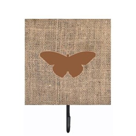 Carolines Treasures Butterfly Burlap and Brown Leash Or Key Holder BB1050-BL-BN-SH4
