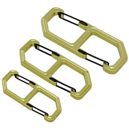 Hillman Apex Aluminum Black/Green Clip/Hook Carabiner 9985055