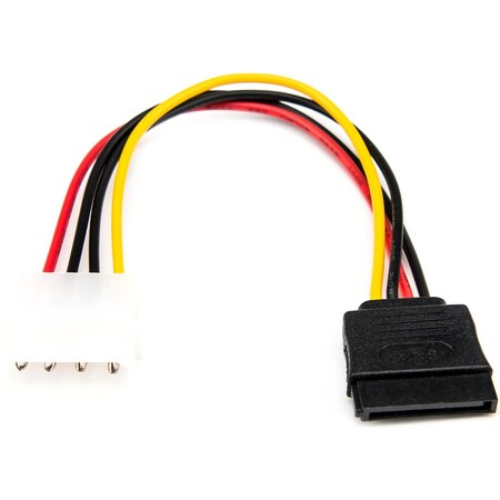 Rocstor 6IN 4 PIN MOLEX TO LEFT ANGLE Y10C214-B1
