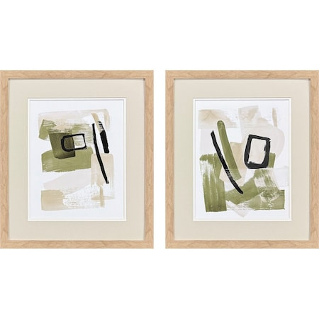 Set Of Two Sage Treasures II Brown Framed Wall Art, 2PK