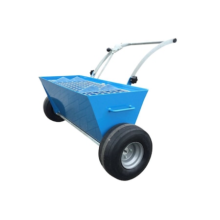 Beton Trowel Topping Material Spreader 220 lbs Capacity Independent Axles BT2WMS