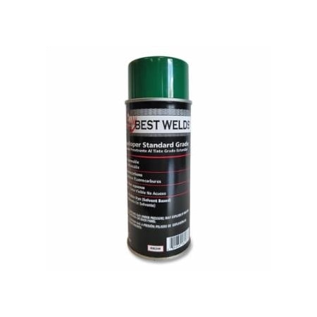 Best Welds NDT Developer, 15 oz, can, Type 2 visible dye, Standard Grade, 12PK 905-RW209