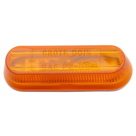 Grote Incandescent Oval 312 Length x 118 Width x 1 Height Amber Lens 45253-5