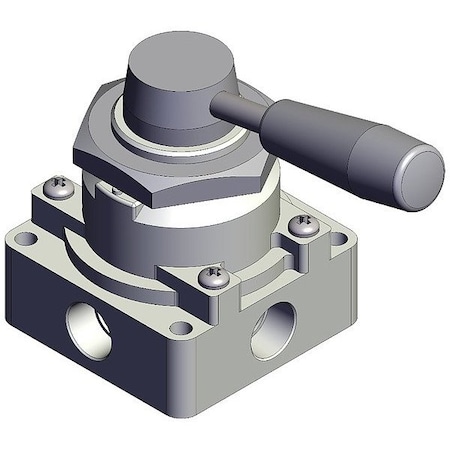 Smc Hand Valve, Closed, VH, Three-Position VH310-N03