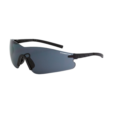Crossfire Safety Glasses, Smoke Lens, Frameless, 1 PR 3021 AF