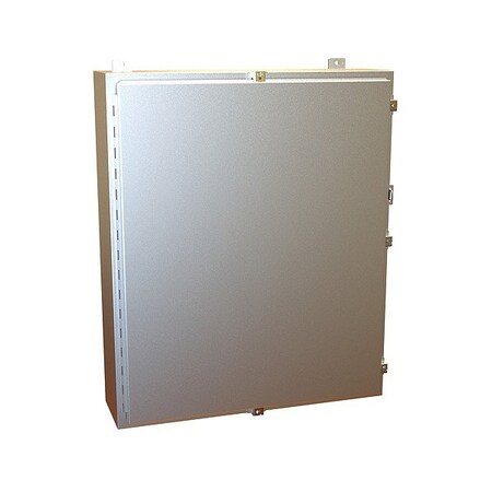 Hammond Clamps Electrical Enclosure, 36 in H, 8 in D, 30 in W, 12, 13, 4, 4X, Aluminum 1418N4ALM8