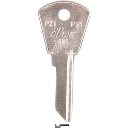 Kaba Ilco Papaiz Nickel Plated File Cabinet Key PZ1, 10PK AL01059042