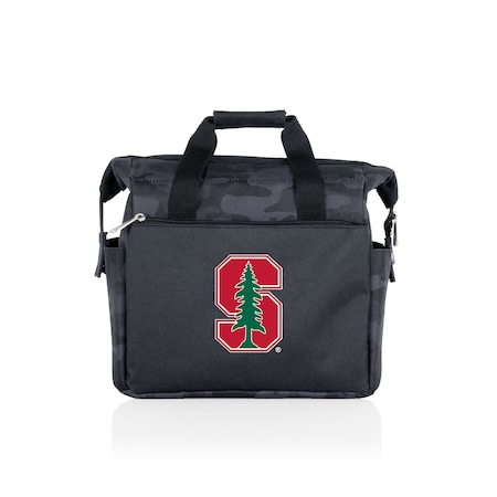 Picnic Time Family Of Brands NCAA Stanford Cardinal On The Go Lunch Bag Cooler - Soft Cooler Lunch Box, Black Camo 510-00-182-534-0