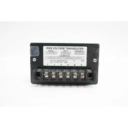 Rms VOLTAGE TRANSDUCER 48-420HZ 0-600V-AC VTR-004E