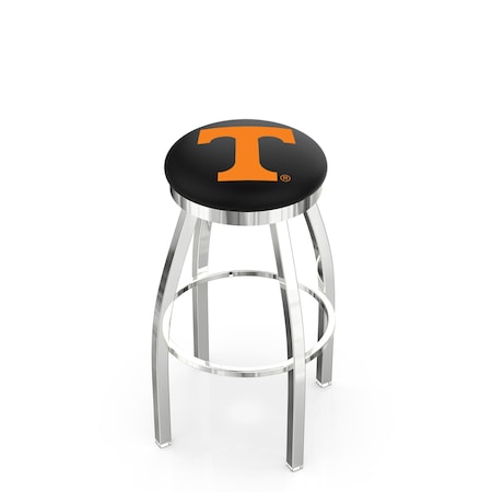 Holland Bar Stool Co 30" Chrome Tennessee Swivel Bar Stool, Accent Ring L8C2C30Tennes