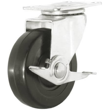 Shepherd Hardware 9788 5 in. Soft Swivel Plate Caster 536583