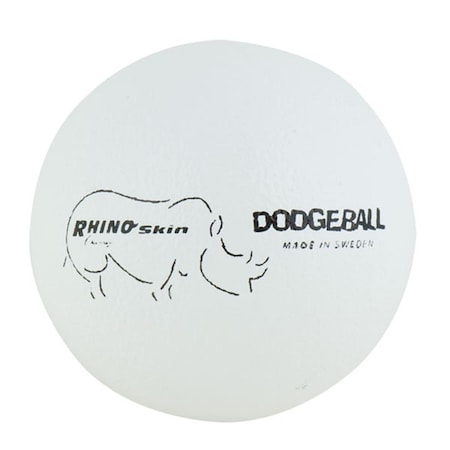 Champion Sports Rhino Skin Dodgeball, White RXD6WH