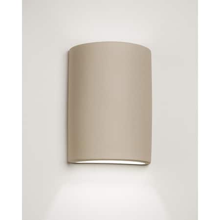 Luxury Lighting Gilly 13 in Tall Ceramic Outdoor Wall Light, Cottonwood Paint Finish 102-00-CW-ud-7