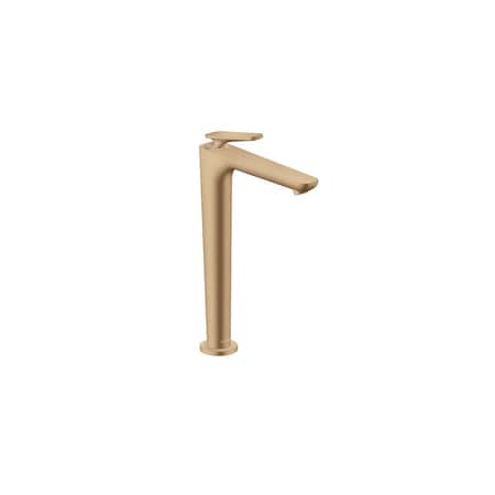 Axor Citterio C Single-Hole Faucet 250 CoolStart with Pop-Up Drain, 1.2 GPM in Brushed Bronze 49050141