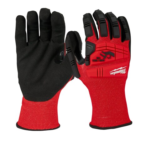 Milwaukee Tool Impact Cut Level 3 Nitrile Dipped Gloves - Small, Cut Level A3 , Dipped , Nitrile 48-22-8970