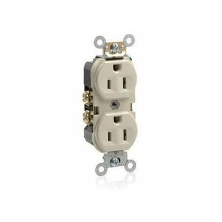 Leviton Commercial Grade Duplex Receptacle, 15 Amp, 125 Volt BR15-T