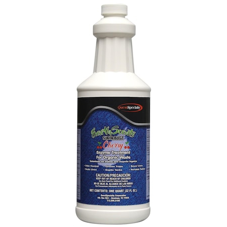 Quest Specialty EARTH SCENTS SUPERBUGZ Cherry Enzyme Treatment for Organic Waste Quart. 2860-1
