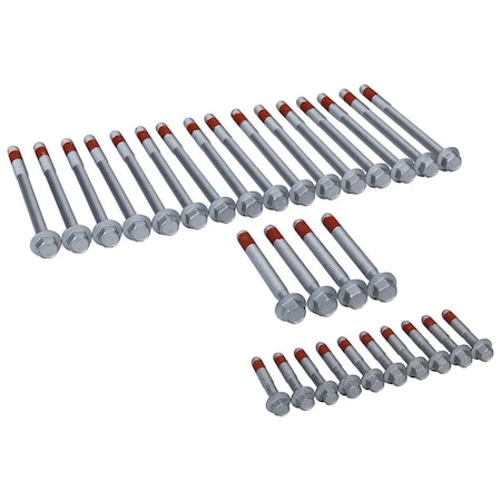 Allstar Performance LS Head Bolt Set for 1997-2003 GM LS-Series III - Zinc Oxide ALL87004