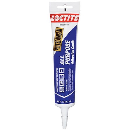 Dap 5.5 Oz Loctite 2139006 White Polyseamseal All Purpose Adhesive Adhesive Caulk 18806