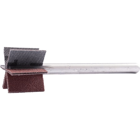 Pferd PFERD Bore polisher, 1in x 3/4, 1/4in shank, 120 Grit, Aluminum oxide 46414