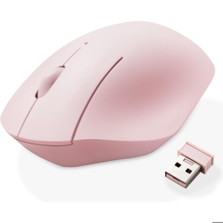 Elecom Wireless USB Ergo Mouse, Silent Click, 18-Month Battery Life, 2000DPI, 3 Buttons, Windows MacOS M-SH10DBSKPN