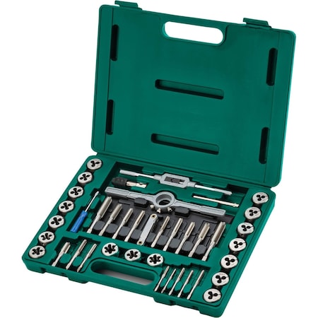 Grizzly Precision 39-Pc. Metric M2 HSS Tap & Die Set T34072