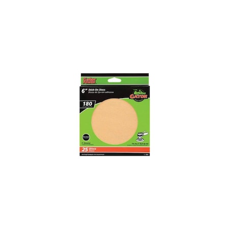 Ali Industries GoldFlex Stick-On Sanding Discs, 180 Grit, 6 In., 25-Pk. 3242