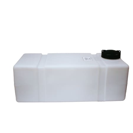 Norwesco Utility Tank, 12 in, White, Rectangular 45879-DS