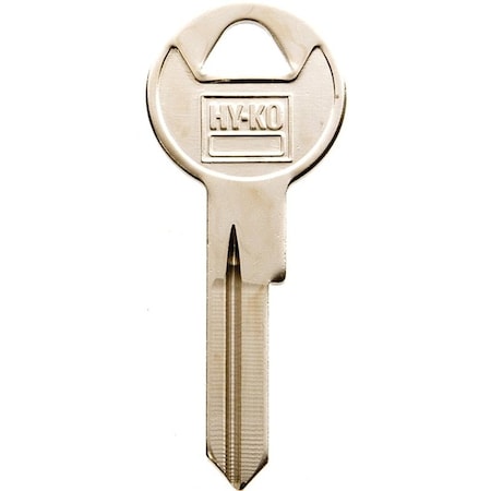 Hy-Ko Key Blank, Brass, Nickel, For Ford, Lincoln, Mercury Vehicles 11010H26
