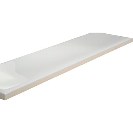 Emser Tile Emser Craft II 3''x12'' Glossy Wht Ceramic Wall Tile with Undulating Texture, 5.6 Sq. Ft./Case F46CRAFWH0312PV2