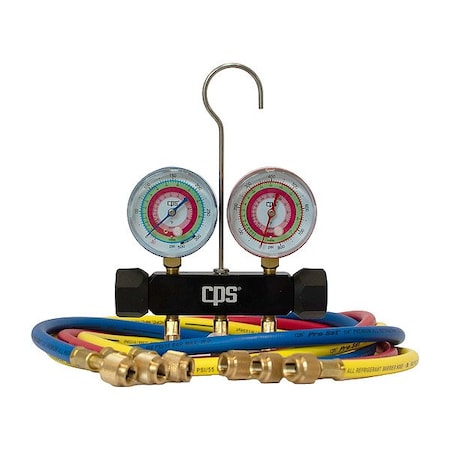 Blackmax Manifold Gauge, Aluminum, 2.5 psi, SAE MBAP5E