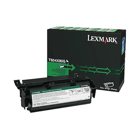 Lexmark T650, T652, X651, X652, X654, X656, X658 Remanufactured Extra High Yield Toner Cartridge T654X80G