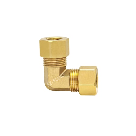Ez-Fluid 5/8 Brass Compression Elbow EZFD274