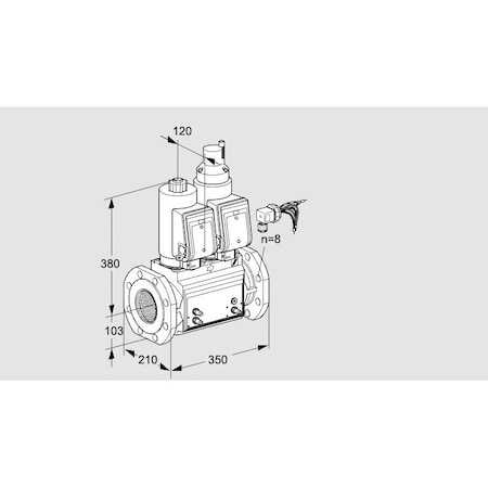 Honeywell Kromschroder Solenoid Gas Safety Valve – VCS8100F05NLWGRB, 500 mbar, IP65 Rated KS88203659