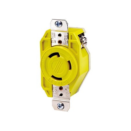 Leviton Corrosion Resistant, Industrial Grade Receptacle 30 Amp, 125 Volt 26CM-10